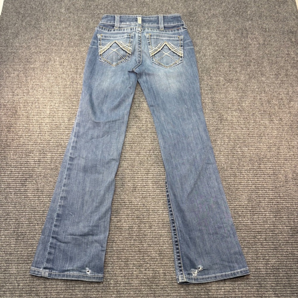 Ariat REAL Denim Womens 25S Mid Rise Bootcut Jeans Medium Wash Western Stretch - Picture 6 of 7